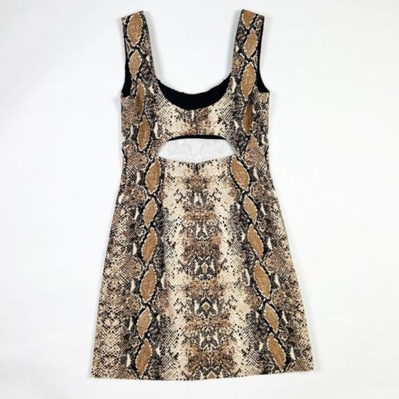 DVF Tessa Cotton Stretch Twill Python Snake Cocktail Dress - Size 8 - Picture 11 of 11